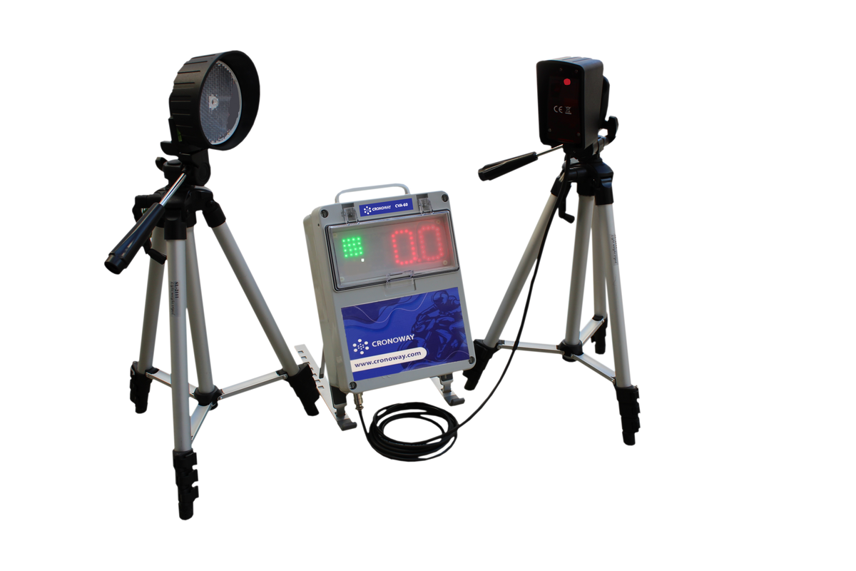 Cronómetro automático Cronoway CVA-60 con fotocélula y reflector